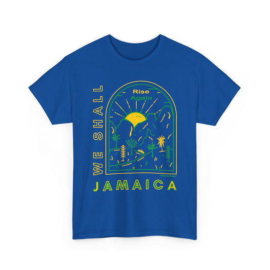 We Shall Rise Again Jamaica - Hurricane Melissa Blue T-shirt