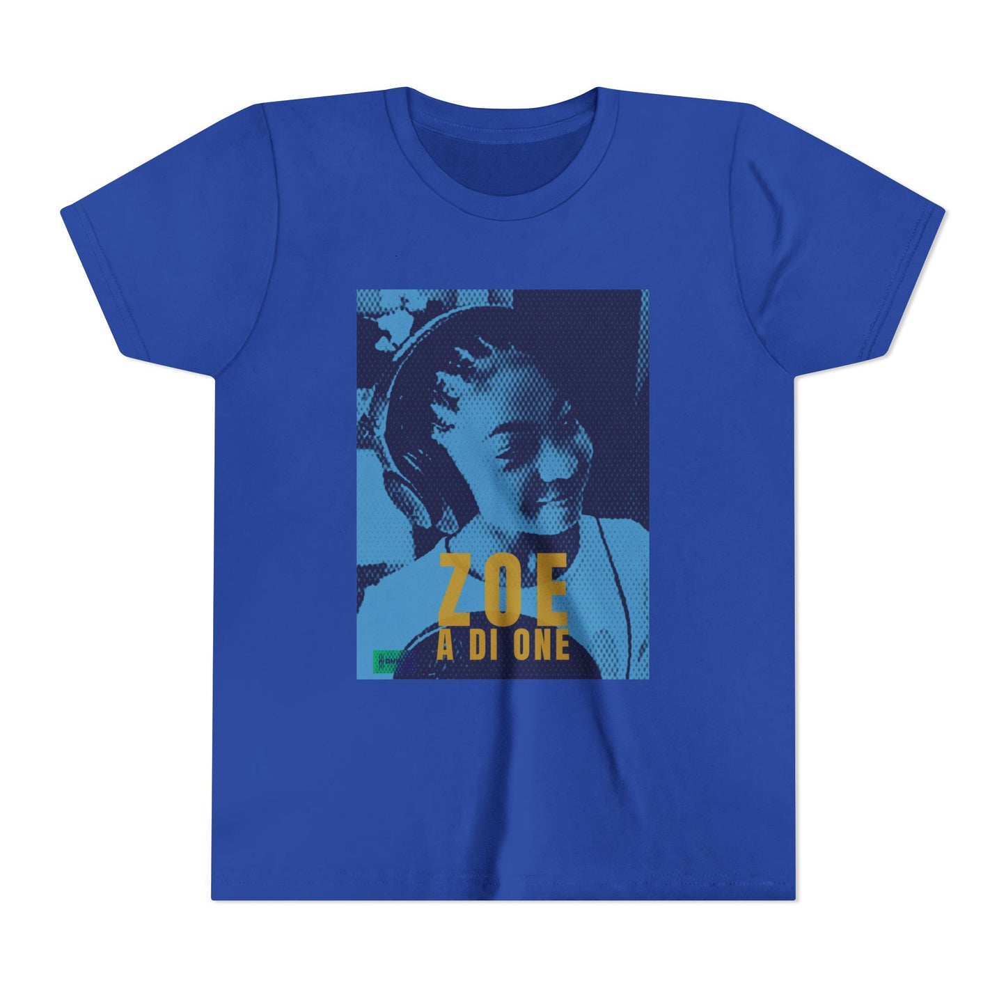 Zoe A Di One – Studio Energy Tee (Youth) | Light Sea Blue Edition