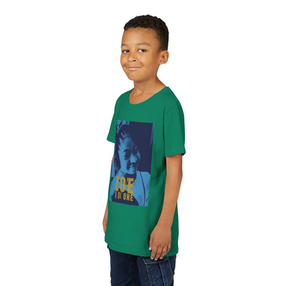 Zoe A Di One – Studio Energy Tee (Youth) | Light Sea Blue Edition