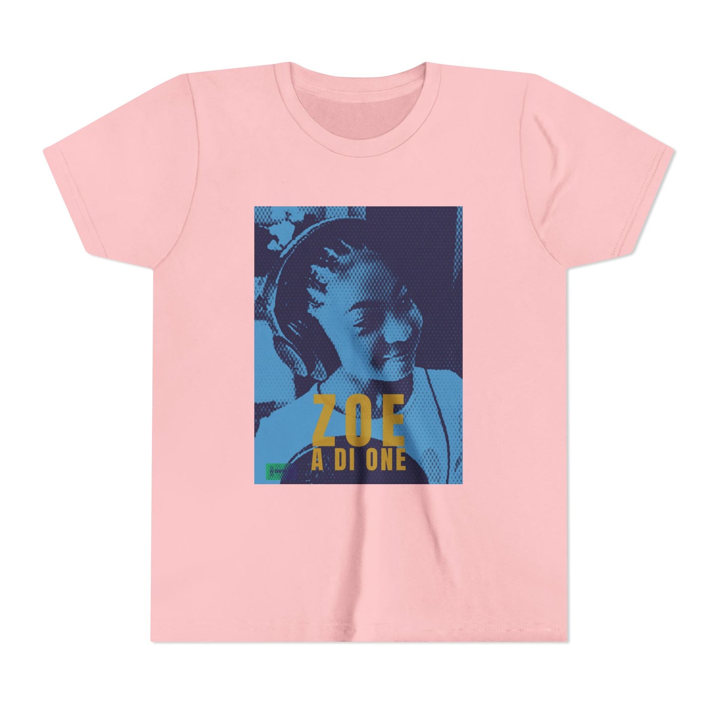 Zoe A Di One – Studio Energy Tee (Youth) | Light Sea Blue Edition