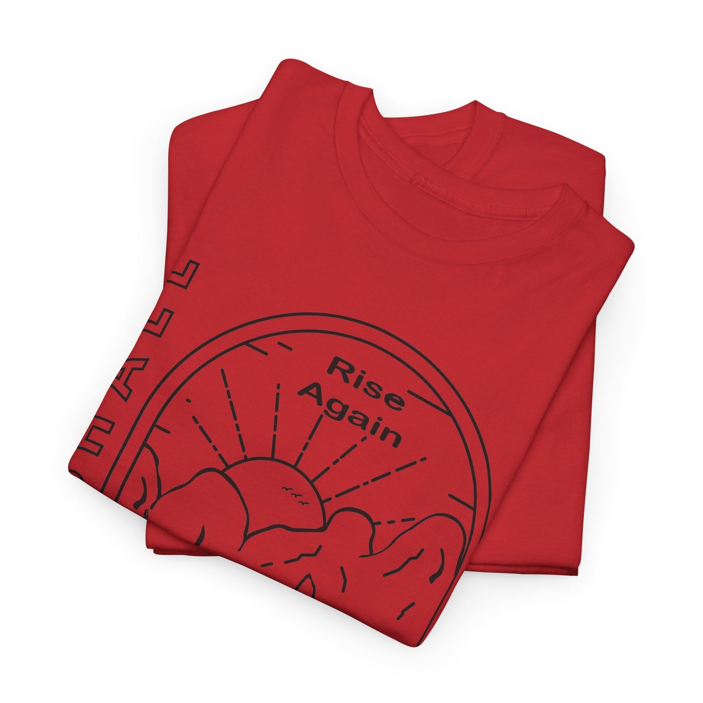 We Shall Rise Again Jamaica – Hurricane Melissa Red T-Shirt