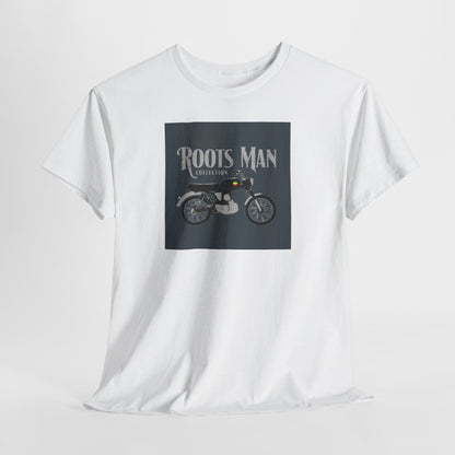 Roots Man Motorcycle Graphic T-Shirt - Hanging 1 - White