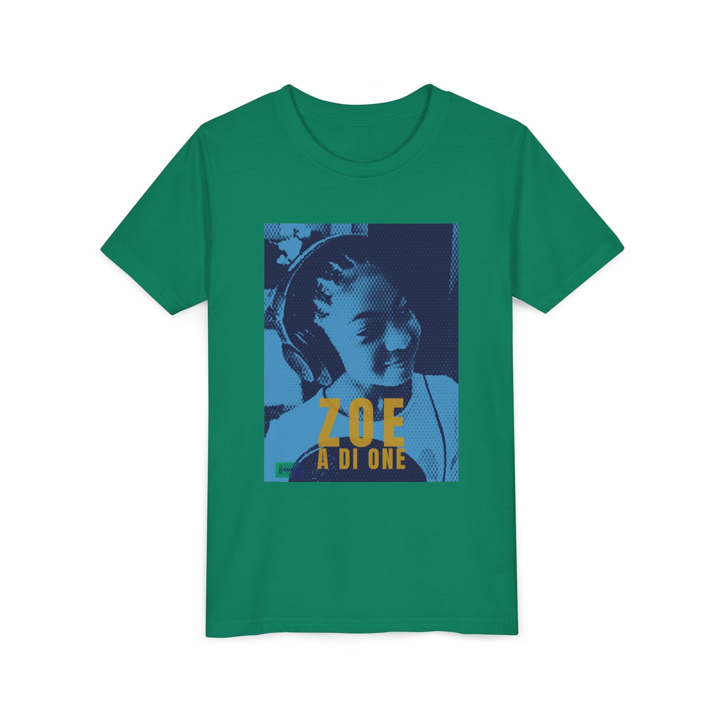 Zoe A Di One – Studio Energy Tee (Youth) | Light Sea Blue Edition