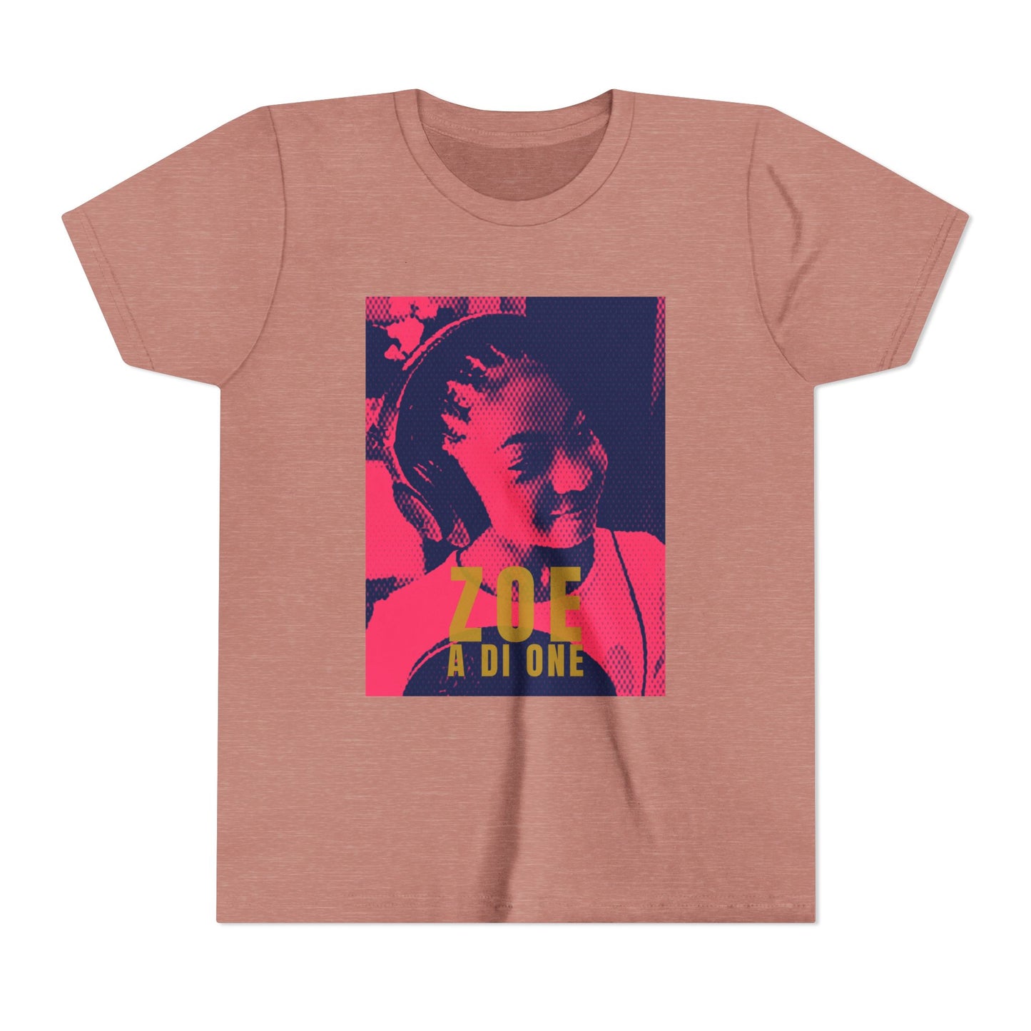 Zoe A Di One – Studio Energy Tee (Youth) | Fuchsia Pop Art Edition