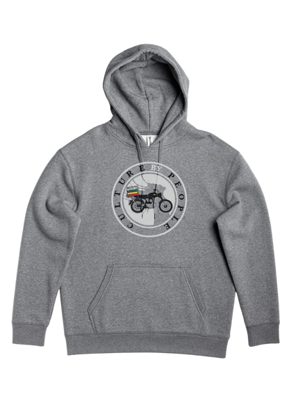 Brand Badge Heavyweight Hoodie – Hand Screen Printed | Culture by People