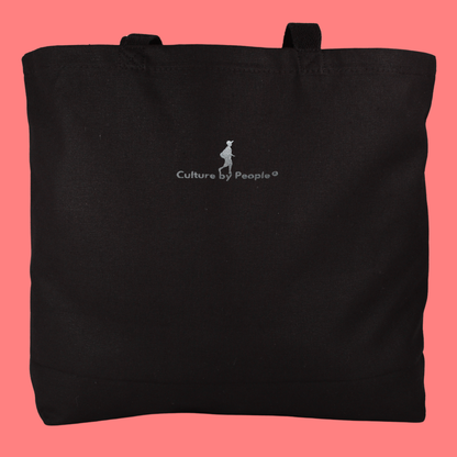 Black Steel Tote bag - From Printing Error to Fashion Statement
