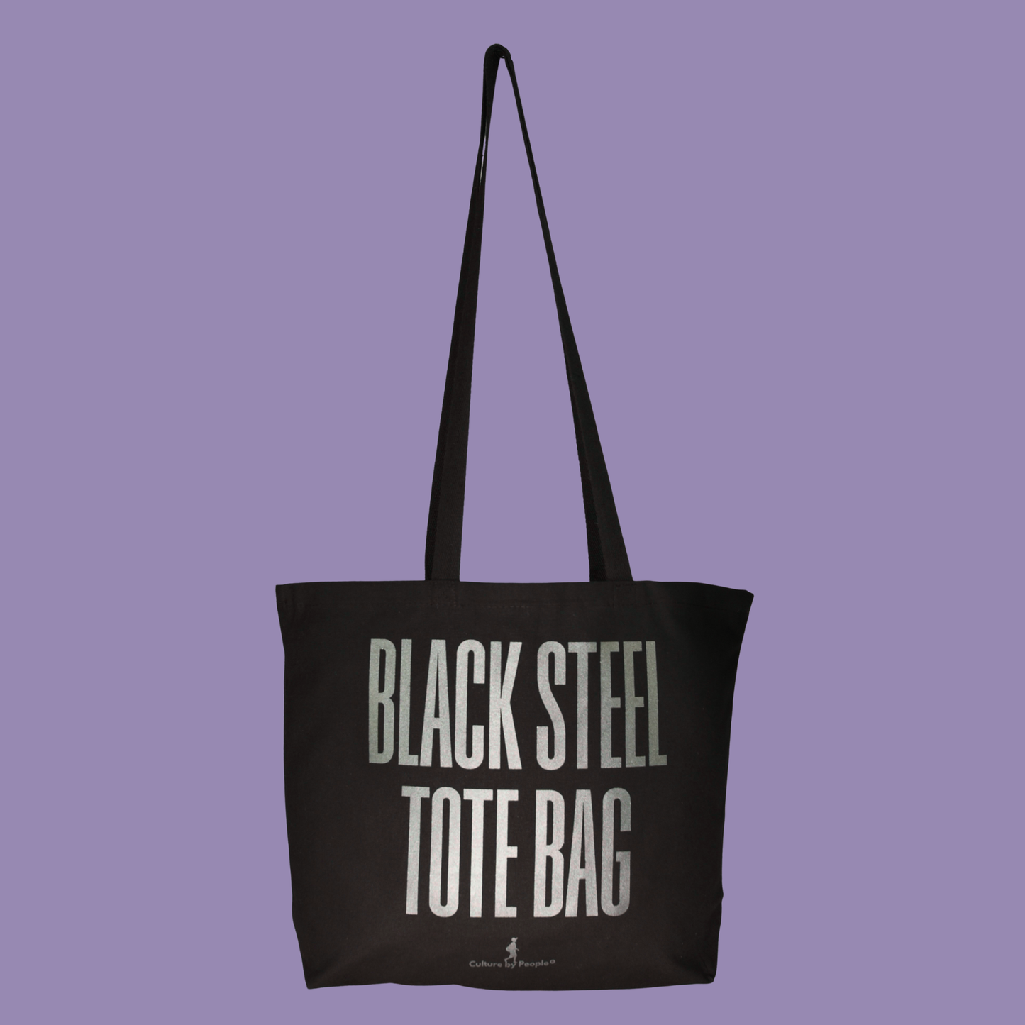 Black Steel Tote bag - From Printing Error to Fashion Statement