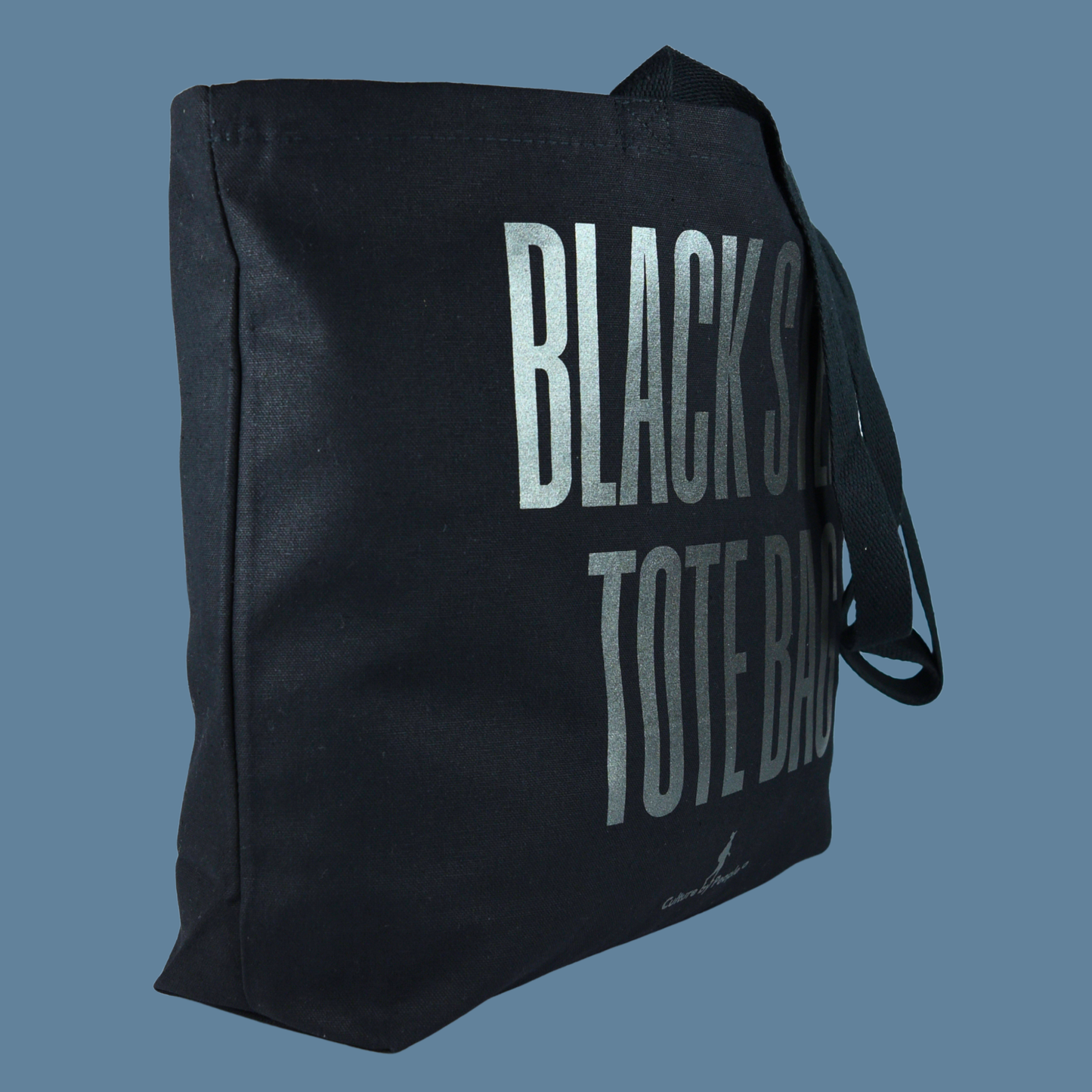 Black Steel Tote bag - From Printing Error to Fashion Statement