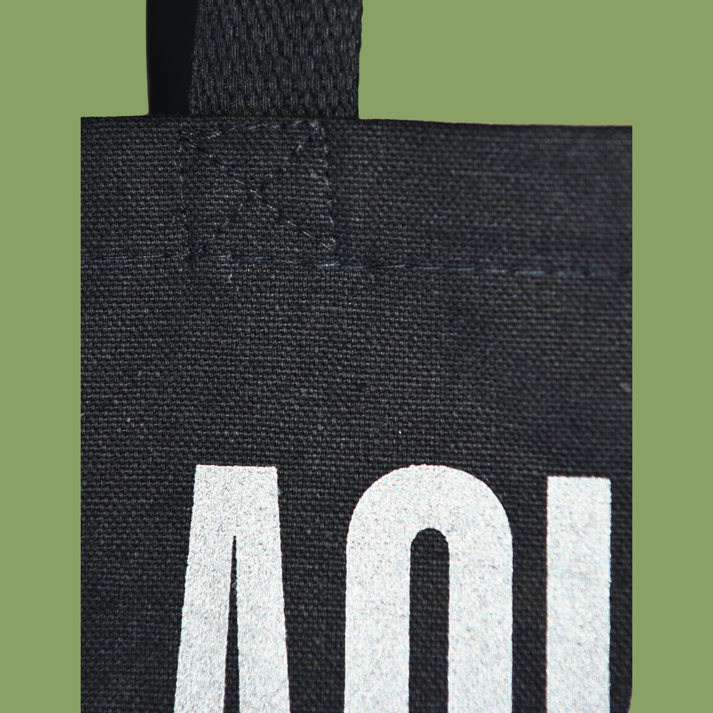 Black Steel Tote bag - From Printing Error to Fashion Statement